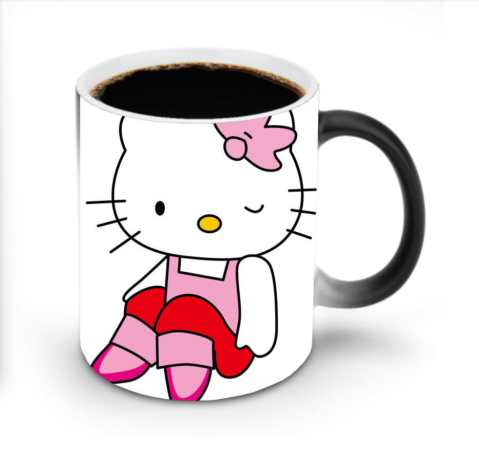 （画像用） Hello Kitty ハローキティ 温度変色マグカップ