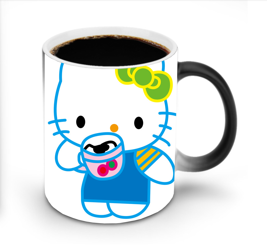 （画像用） Hello Kitty ハローキティ 温度変色マグカップ