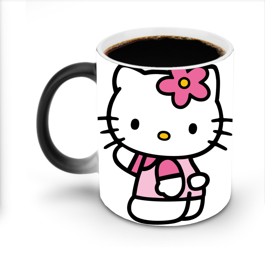 （画像用） Hello Kitty ハローキティ 温度変色マグカップ