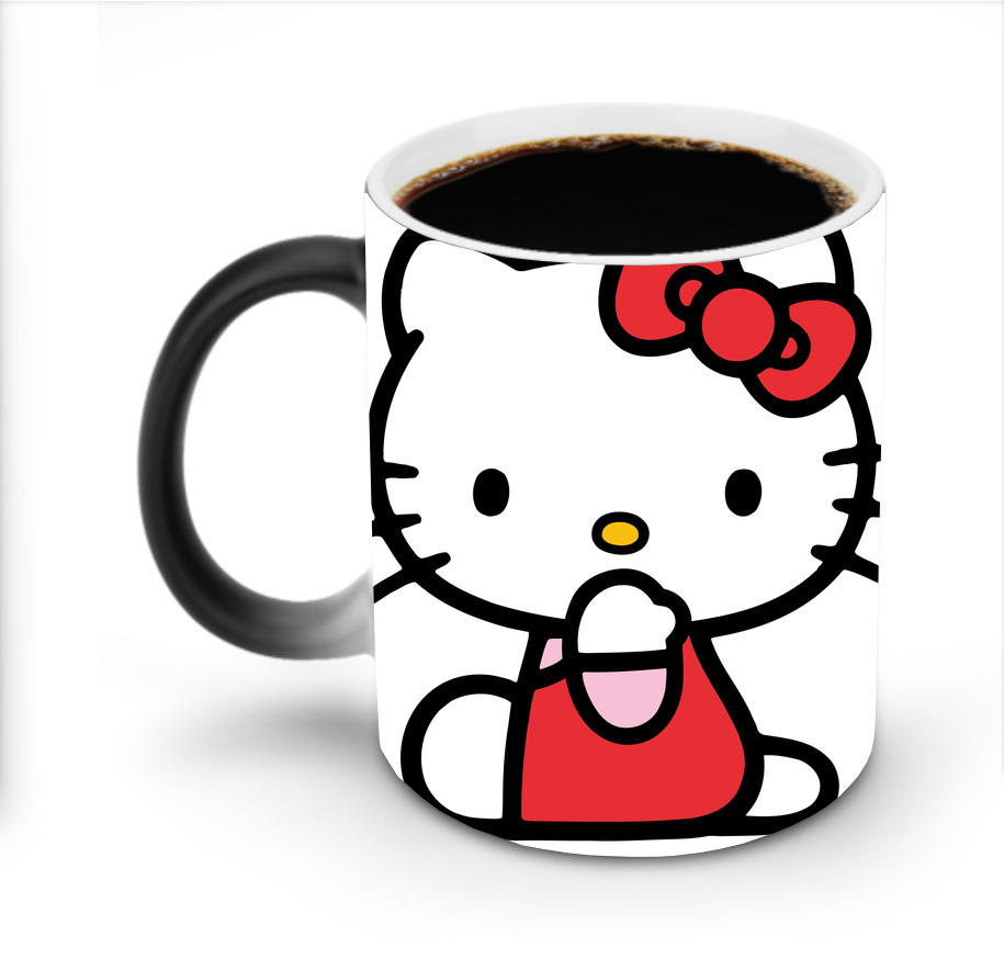 （画像用） Hello Kitty ハローキティ 温度変色マグカップ