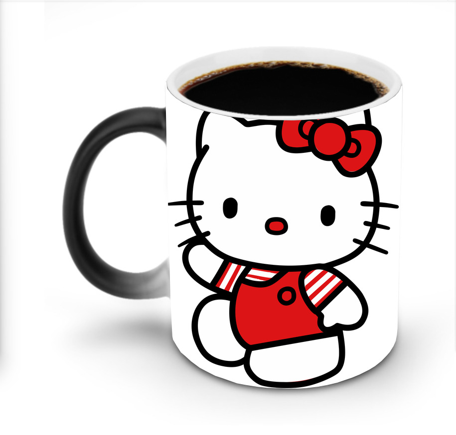 （画像用） Hello Kitty ハローキティ 温度変色マグカップ