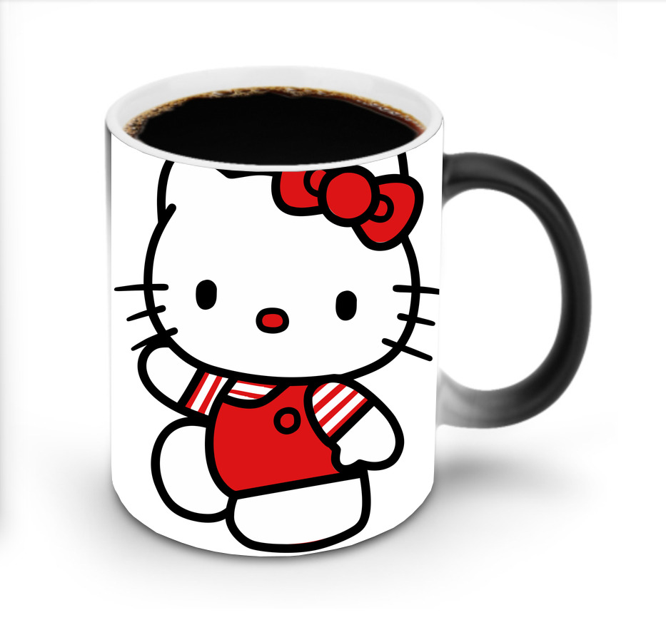 （画像用） Hello Kitty ハローキティ 温度変色マグカップ