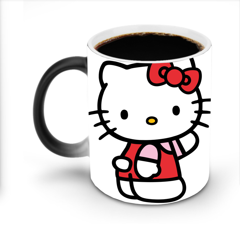 （画像用） Hello Kitty ハローキティ 温度変色マグカップ