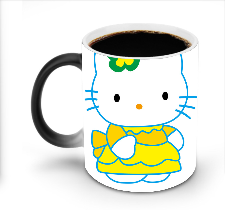 （画像用） Hello Kitty ハローキティ 温度変色マグカップ