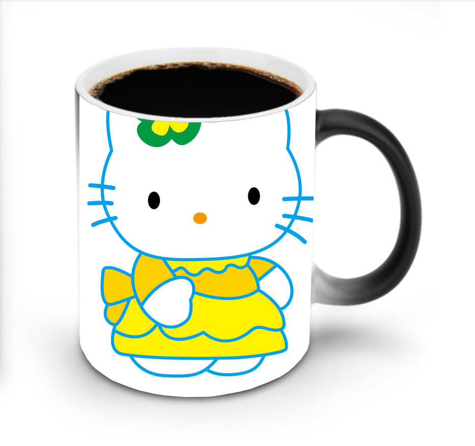 （画像用） Hello Kitty ハローキティ 温度変色マグカップ