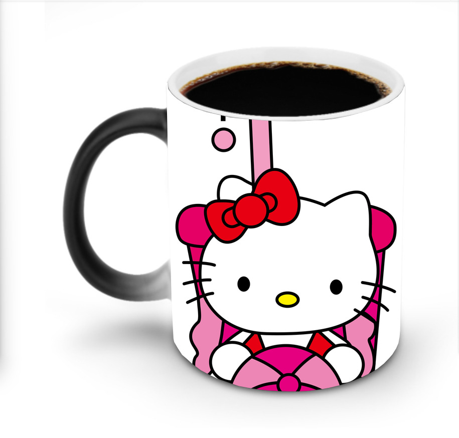 （画像用） Hello Kitty ハローキティ 温度変色マグカップ