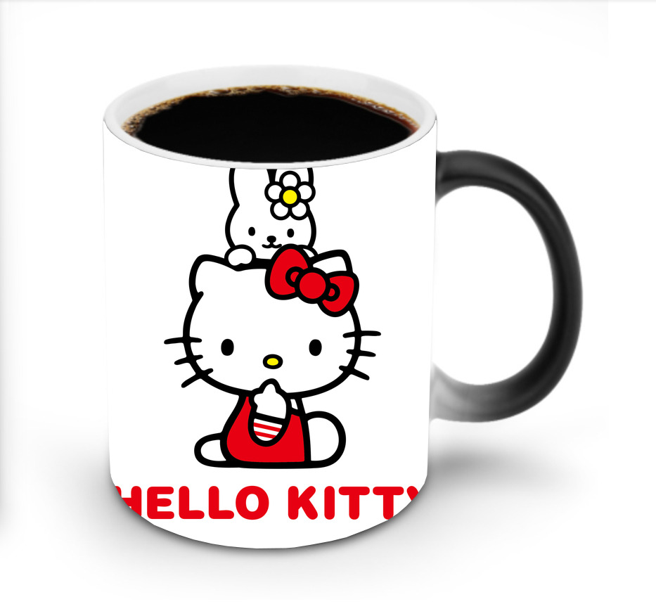 （画像用） Hello Kitty ハローキティ 温度変色マグカップ