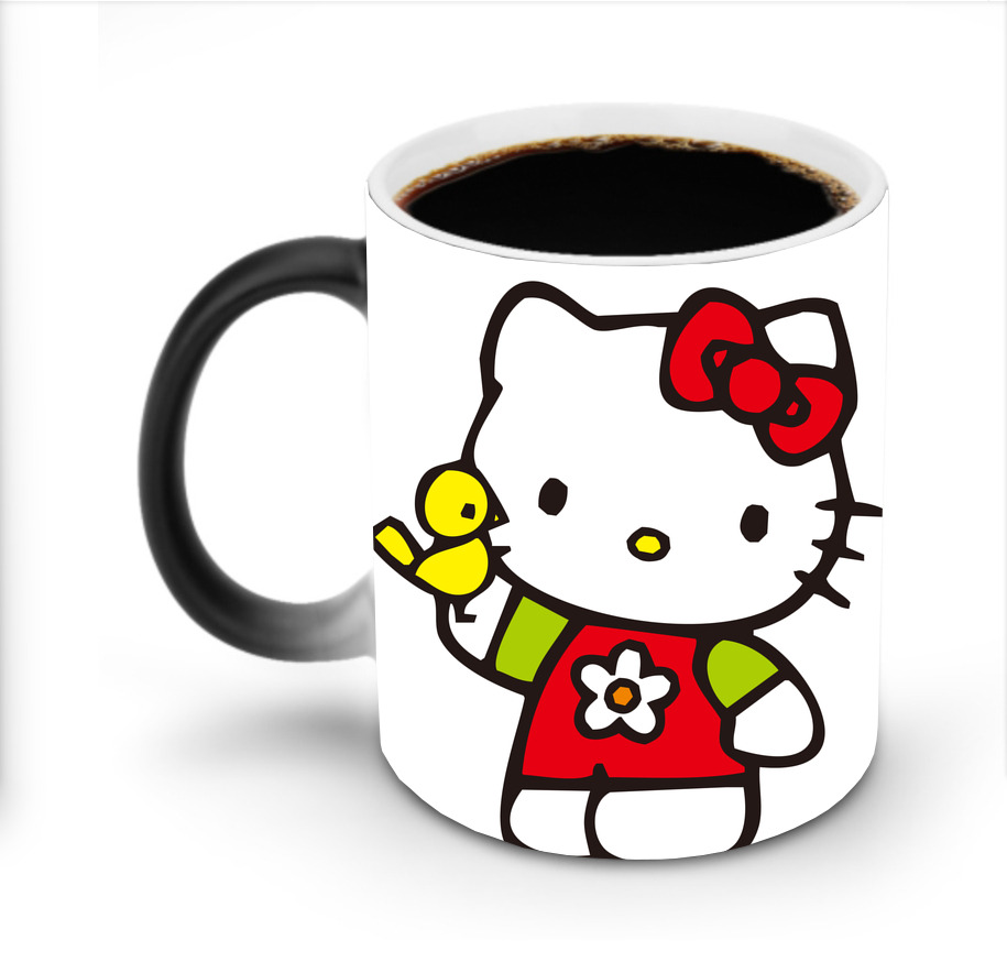 （画像用） Hello Kitty ハローキティ 温度変色マグカップ