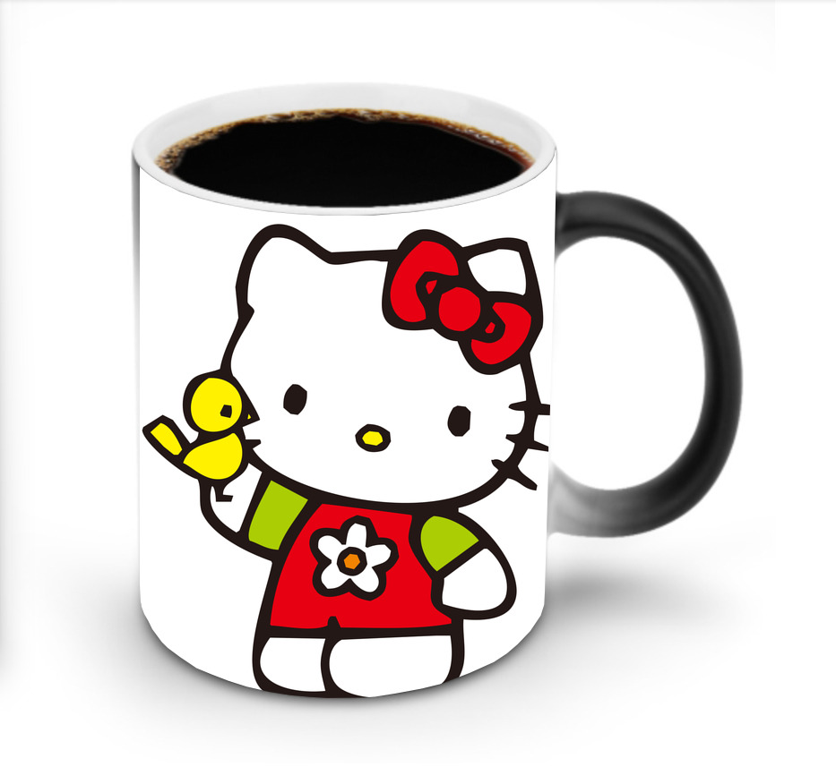 （画像用） Hello Kitty ハローキティ 温度変色マグカップ