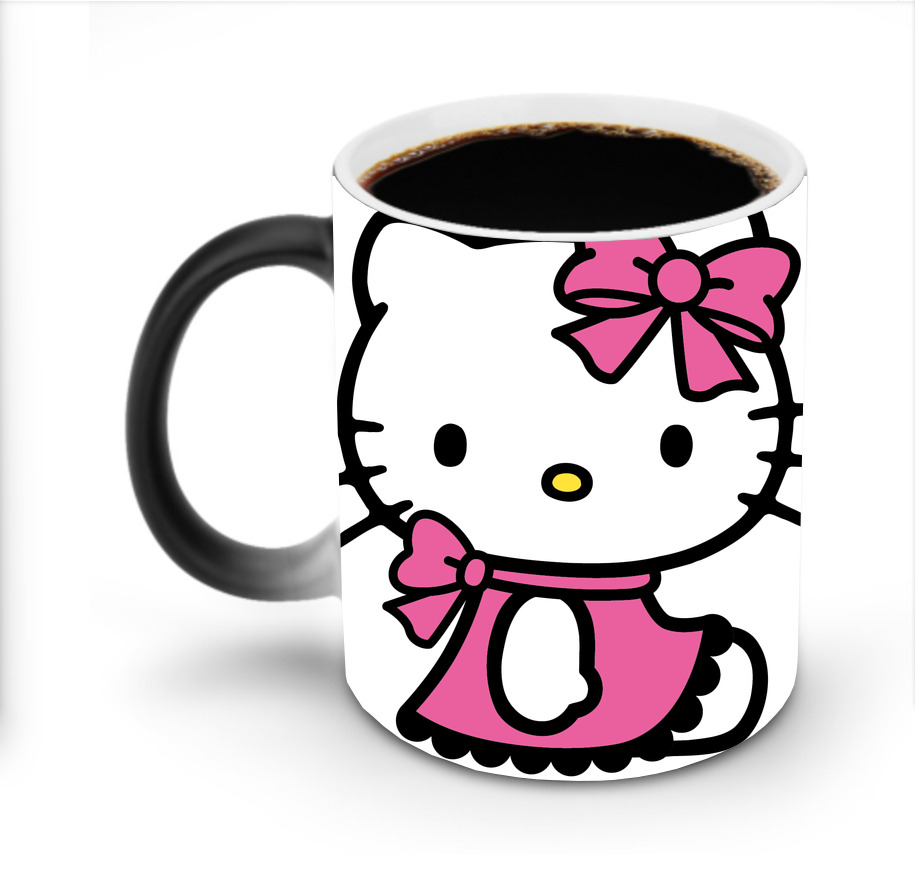 （画像用） Hello Kitty ハローキティ 温度変色マグカップ