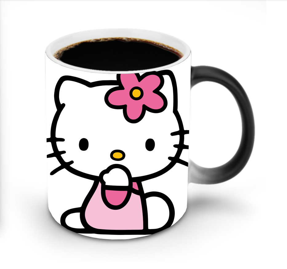 （画像用） Hello Kitty ハローキティ 温度変色マグカップ