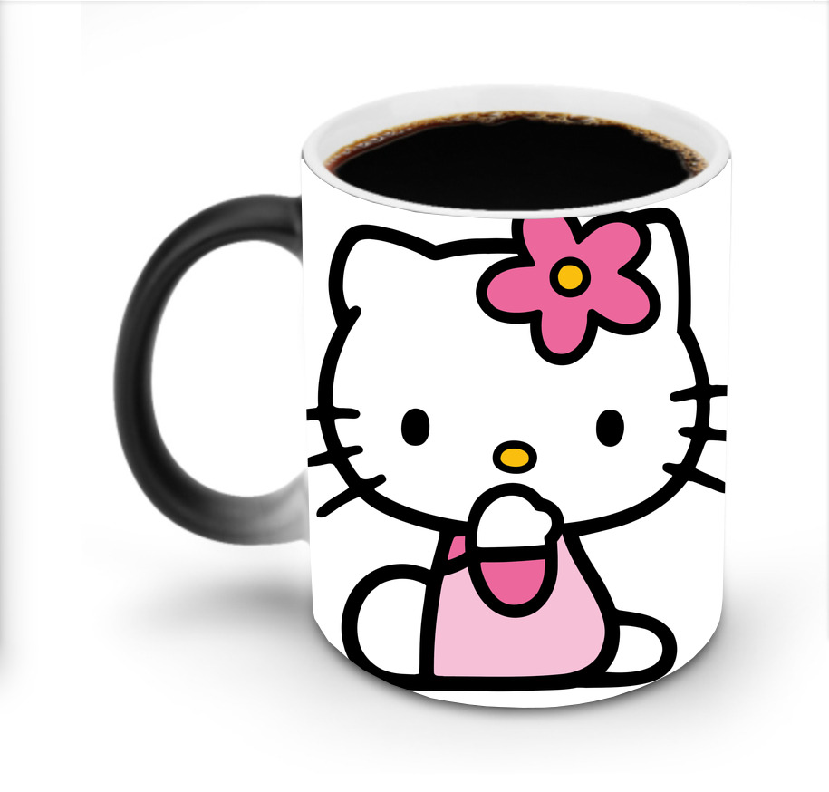 （画像用） Hello Kitty ハローキティ 温度変色マグカップ