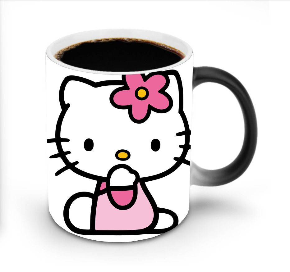 （画像用） Hello Kitty ハローキティ 温度変色マグカップ
