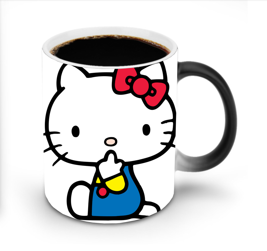 （画像用） Hello Kitty ハローキティ 温度変色マグカップ