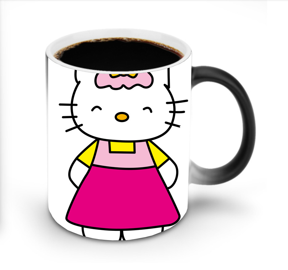 （画像用） Hello Kitty ハローキティ 温度変色マグカップ