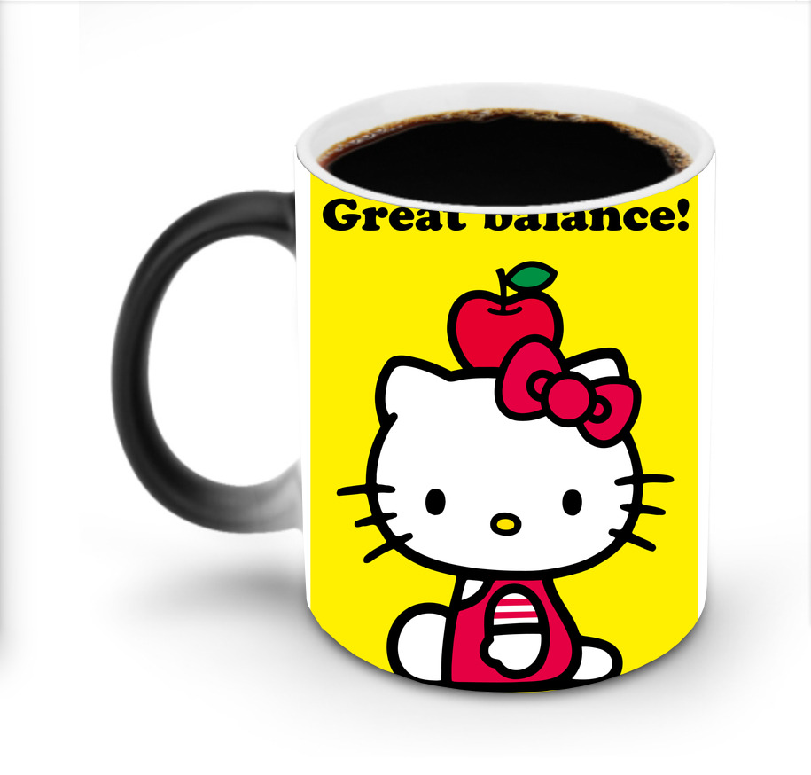 （画像用） Hello Kitty ハローキティ 温度変色マグカップ