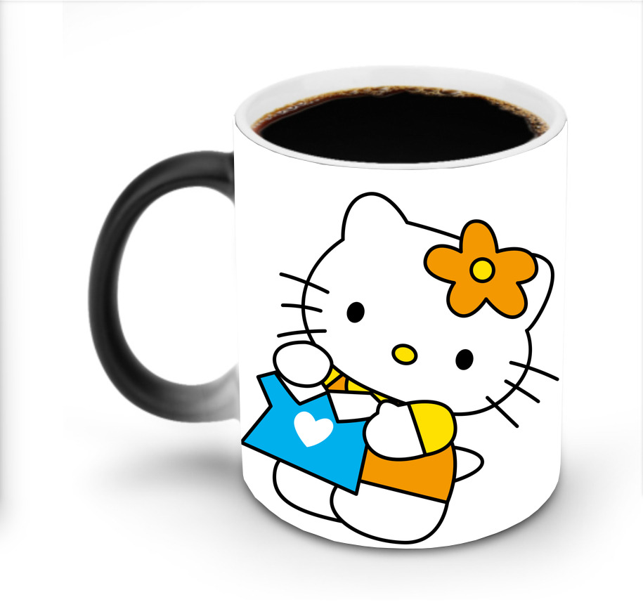 （画像用） Hello Kitty ハローキティ 温度変色マグカップ