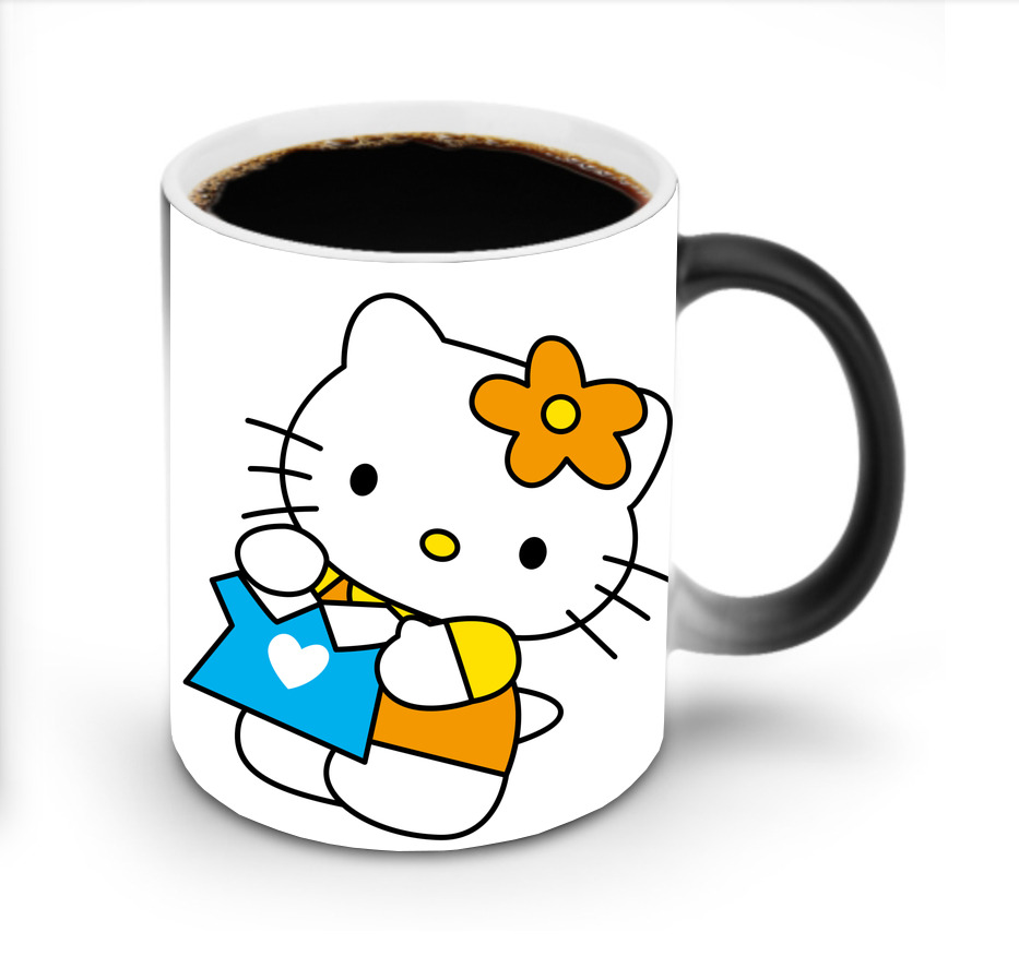 （画像用） Hello Kitty ハローキティ 温度変色マグカップ