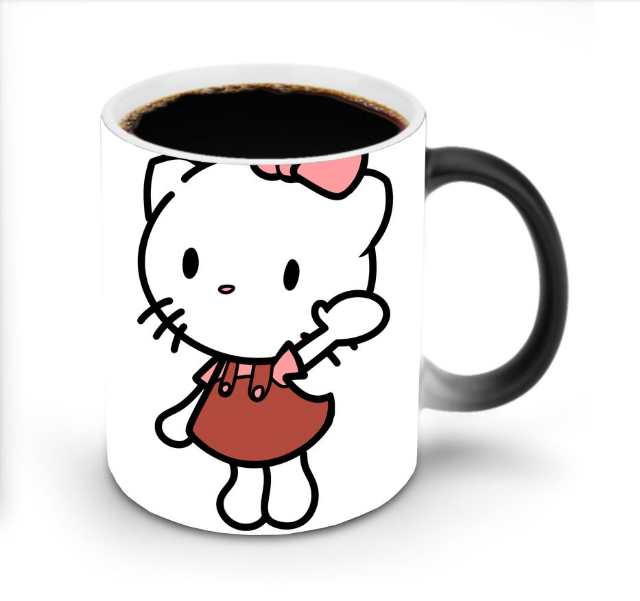 （画像用） Hello Kitty ハローキティ 温度変色マグカップ
