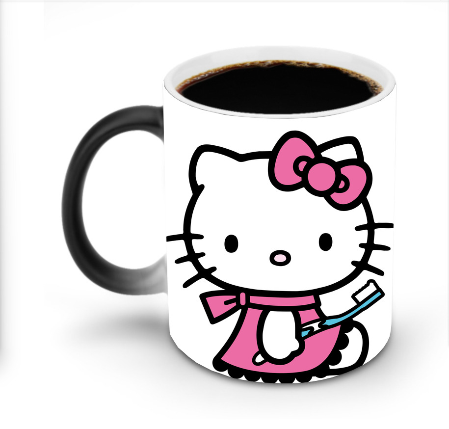 （画像用） Hello Kitty ハローキティ 温度変色マグカップ