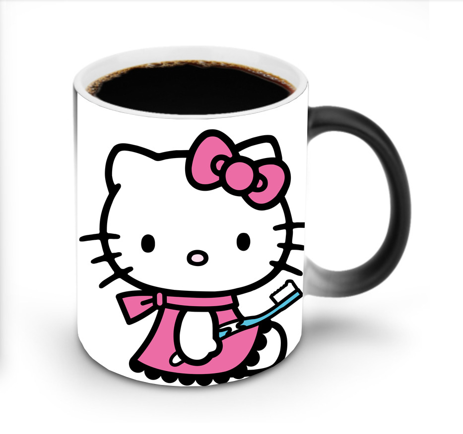 （画像用） Hello Kitty ハローキティ 温度変色マグカップ