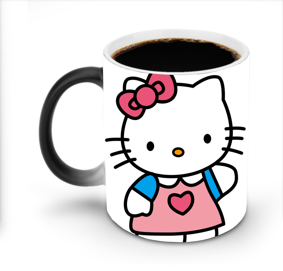 （画像用） Hello Kitty ハローキティ 温度変色マグカップ