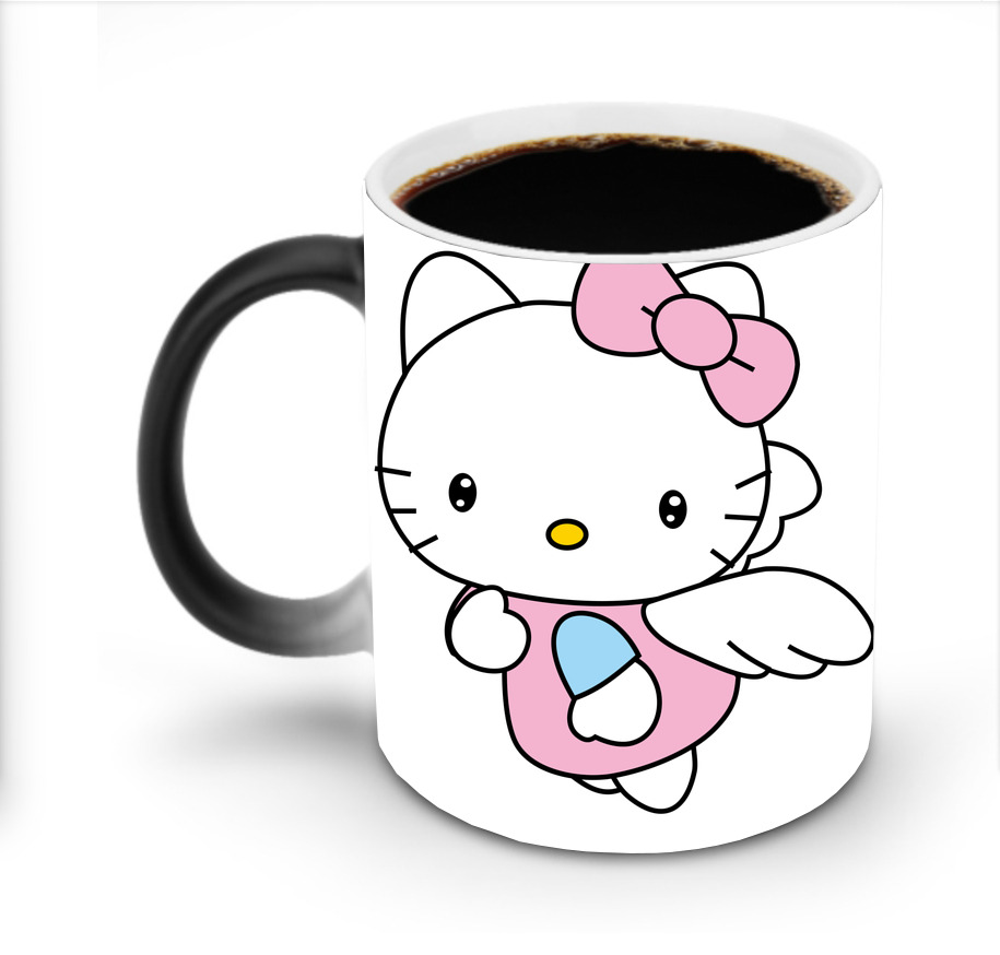 （画像用） Hello Kitty ハローキティ 温度変色マグカップ