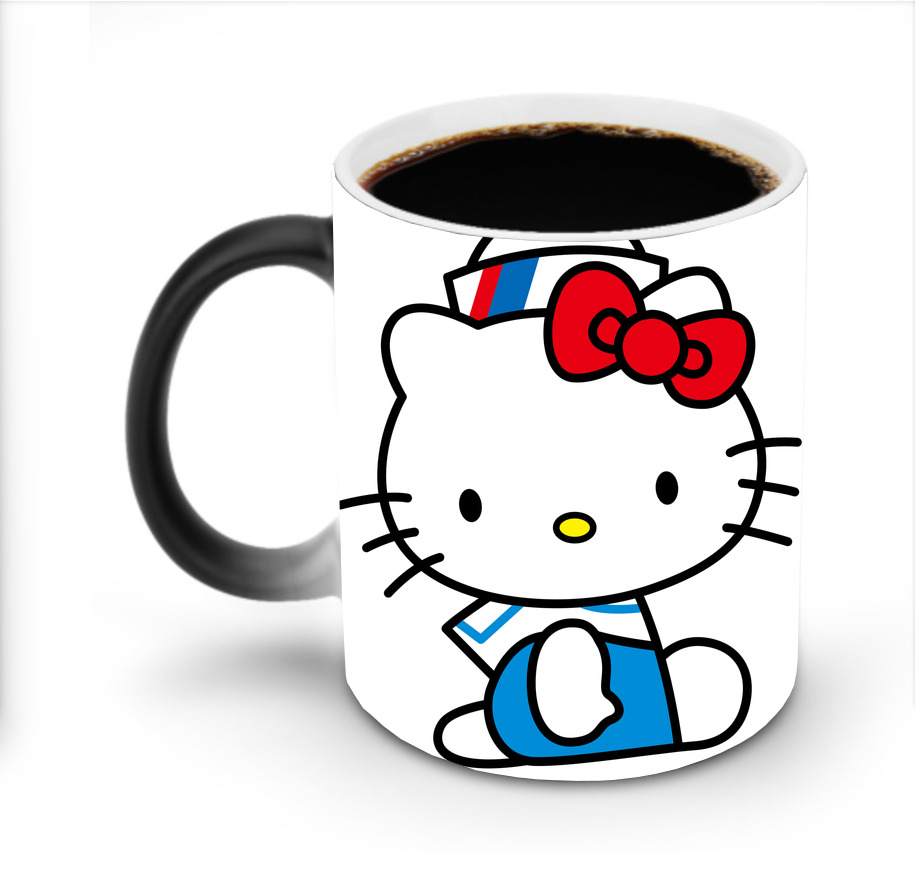 （画像用） Hello Kitty ハローキティ 温度変色マグカップ