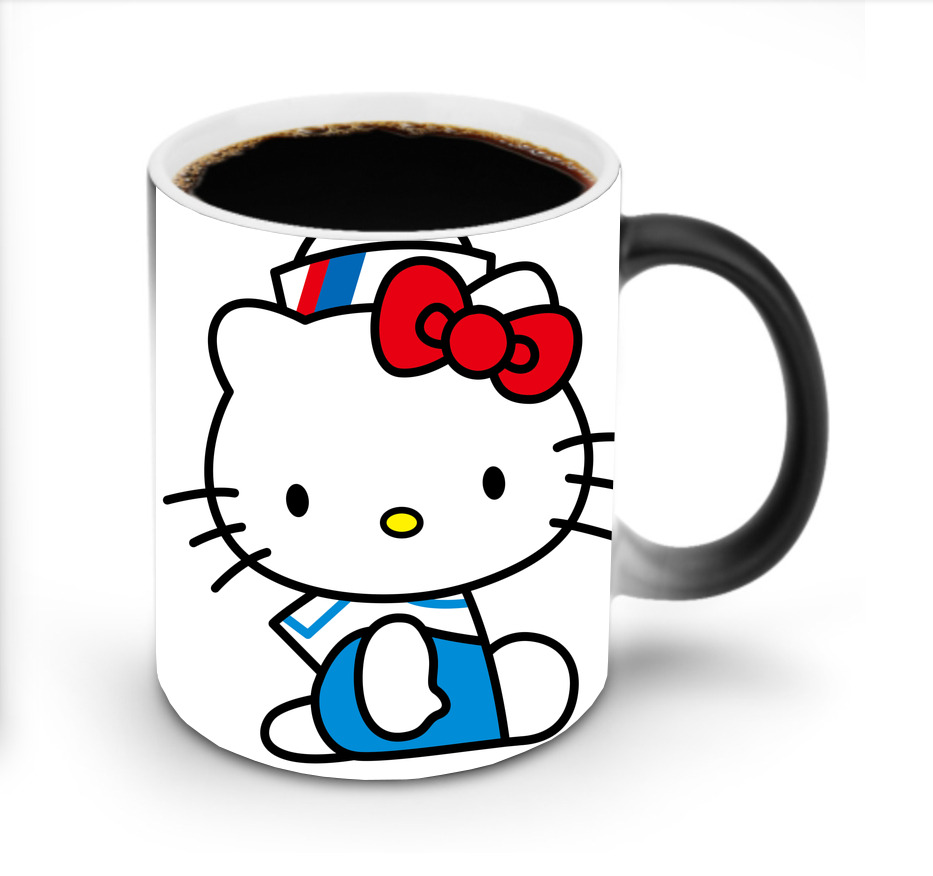 （画像用） Hello Kitty ハローキティ 温度変色マグカップ