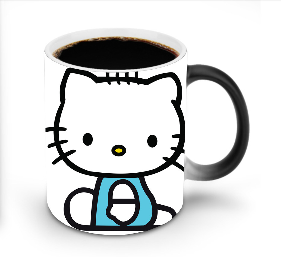 （画像用） Hello Kitty ハローキティ 温度変色マグカップ
