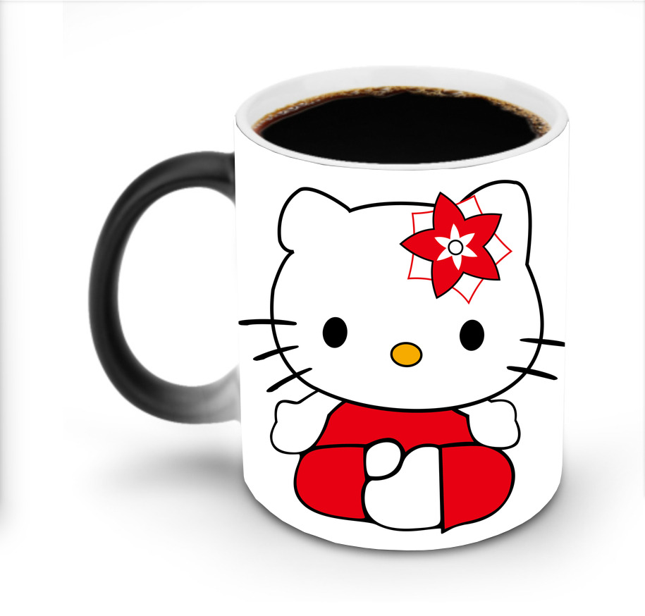 （画像用） Hello Kitty ハローキティ 温度変色マグカップ