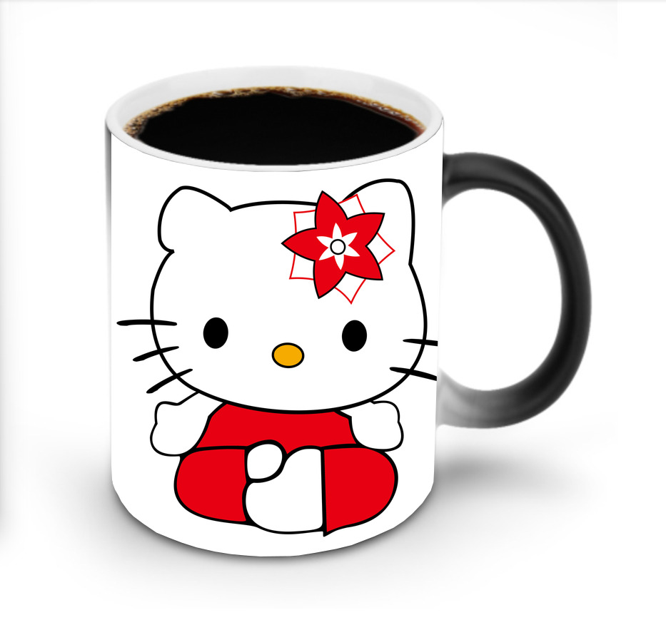 （画像用） Hello Kitty ハローキティ 温度変色マグカップ