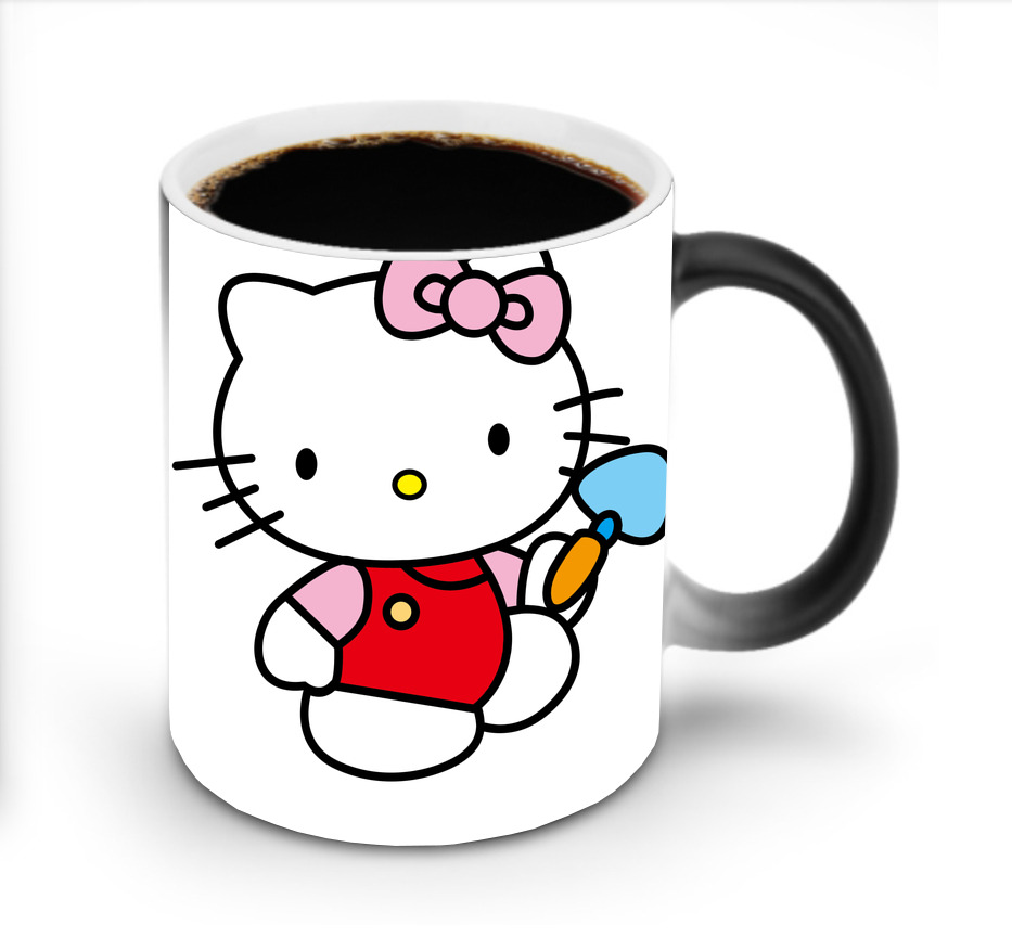 （画像用） Hello Kitty ハローキティ 温度変色マグカップ