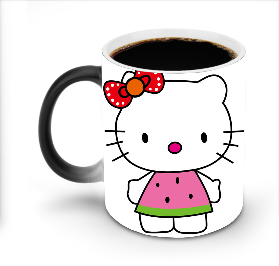 （画像用） Hello Kitty ハローキティ 温度変色マグカップ