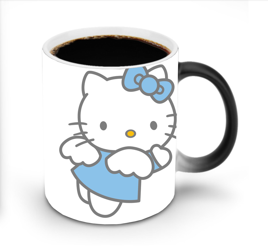 （画像用） Hello Kitty ハローキティ 温度変色マグカップ