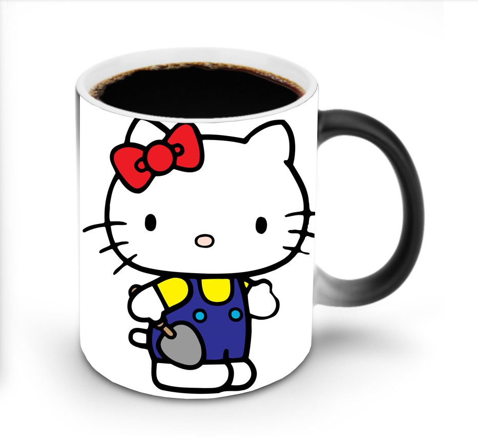 （画像用） Hello Kitty ハローキティ 温度変色マグカップ