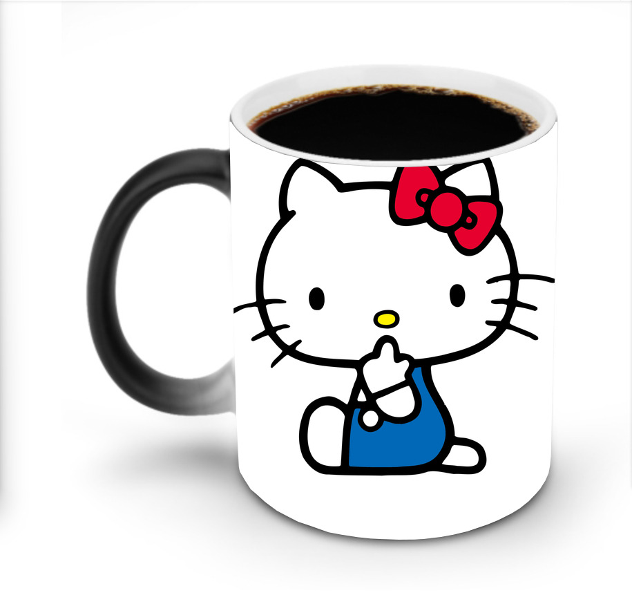 （画像用） Hello Kitty ハローキティ 温度変色マグカップ