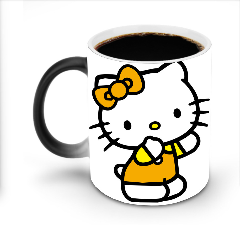 （画像用） Hello Kitty ハローキティ 温度変色マグカップ