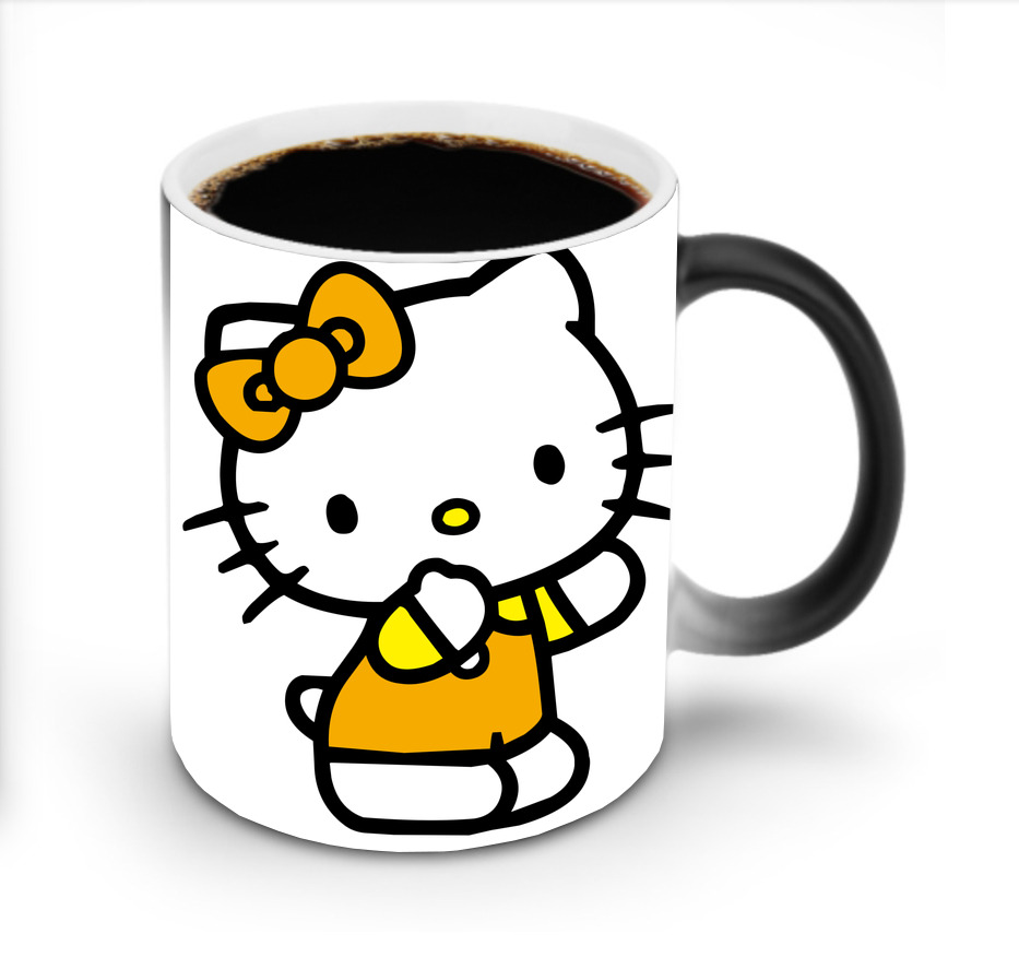 （画像用） Hello Kitty ハローキティ 温度変色マグカップ