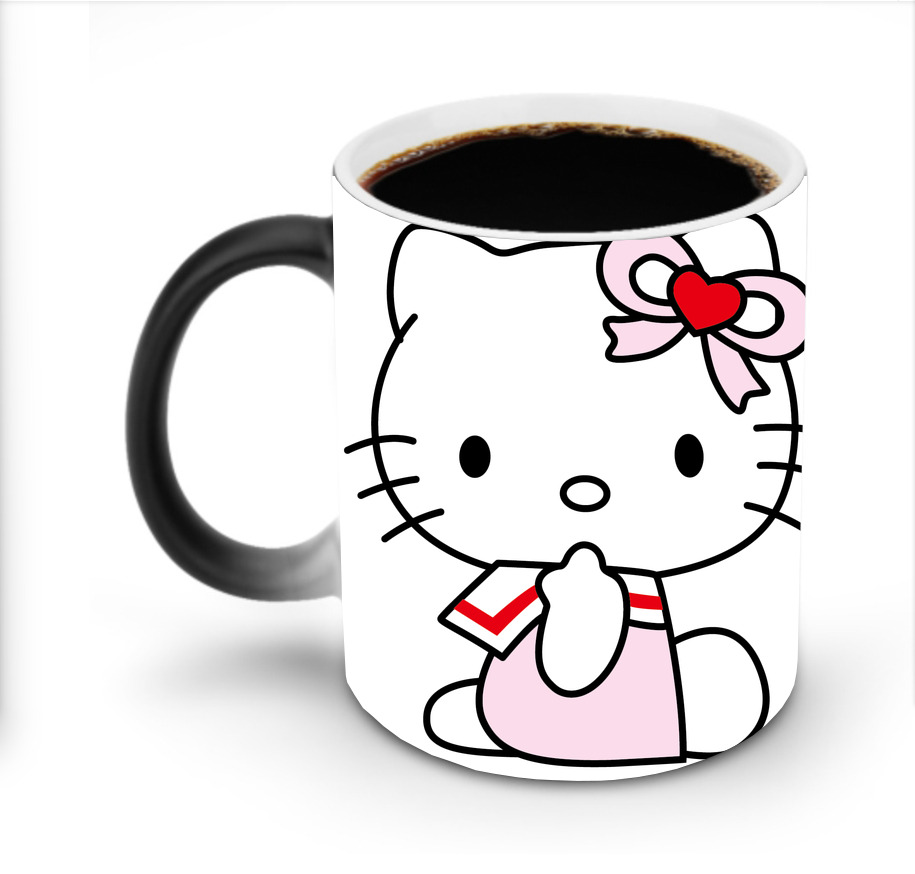 （画像用） Hello Kitty ハローキティ 温度変色マグカップ
