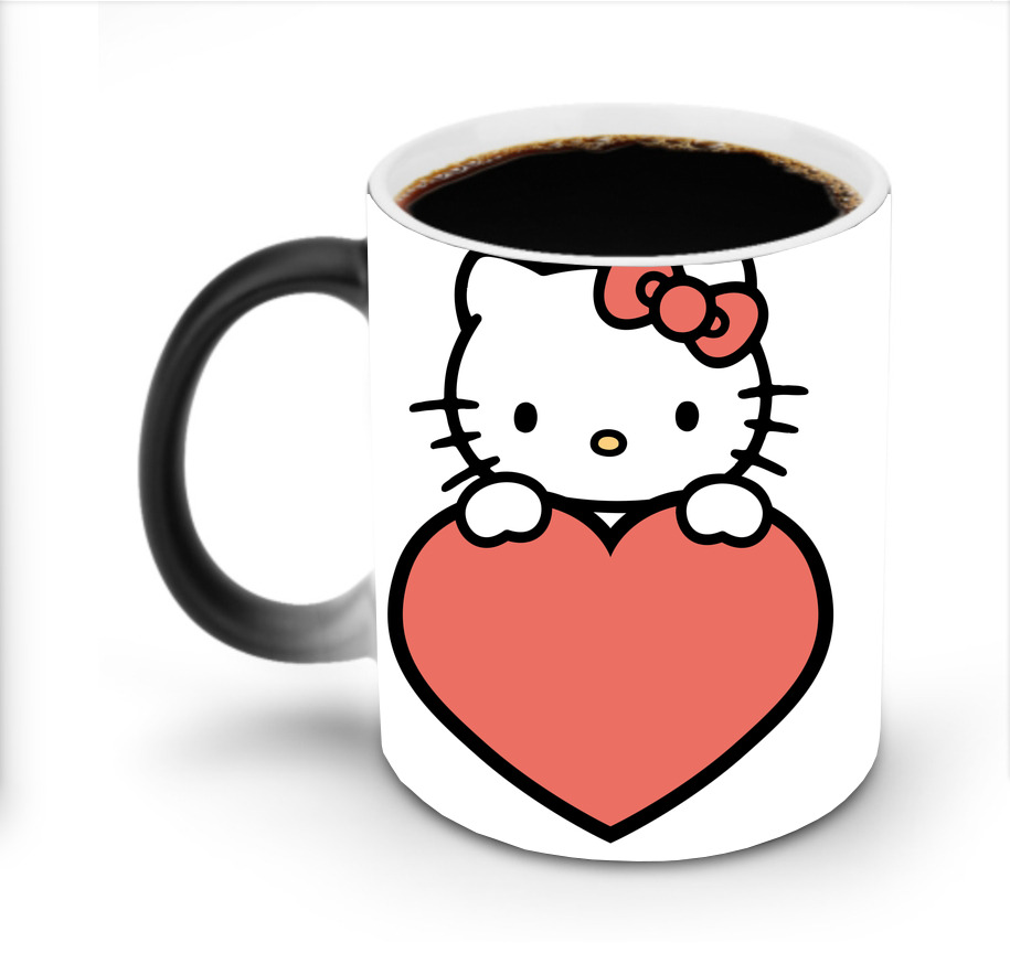 （画像用） Hello Kitty ハローキティ 温度変色マグカップ