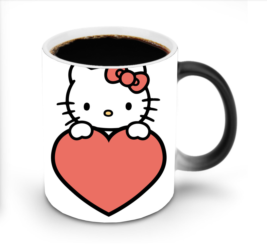 （画像用） Hello Kitty ハローキティ 温度変色マグカップ
