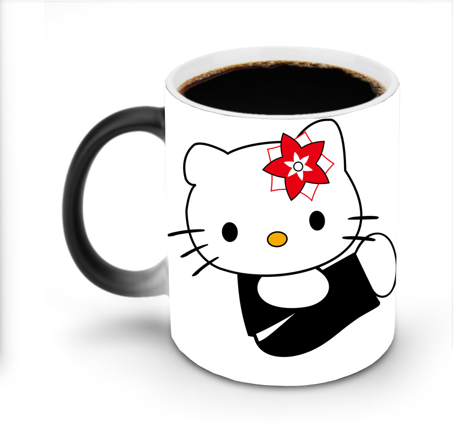 （画像用） Hello Kitty ハローキティ 温度変色マグカップ