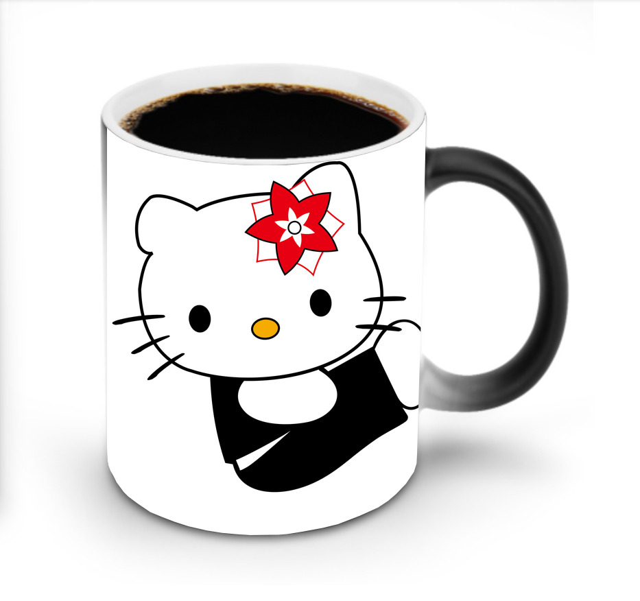 （画像用） Hello Kitty ハローキティ 温度変色マグカップ