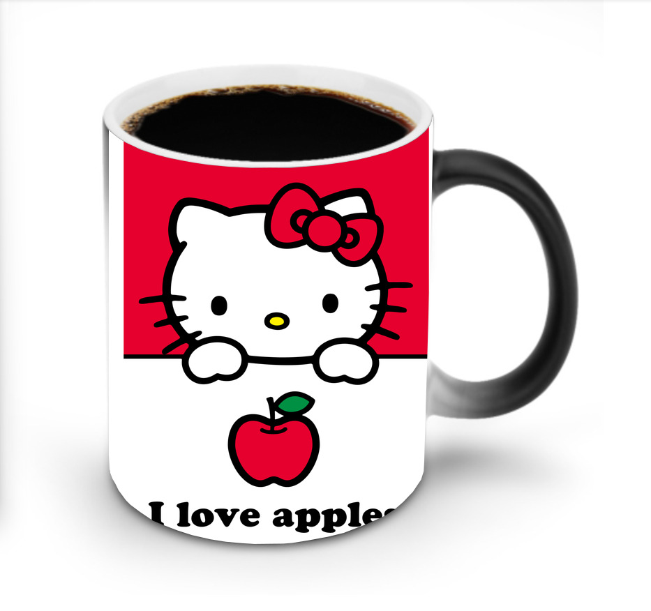 （画像用） Hello Kitty ハローキティ 温度変色マグカップ