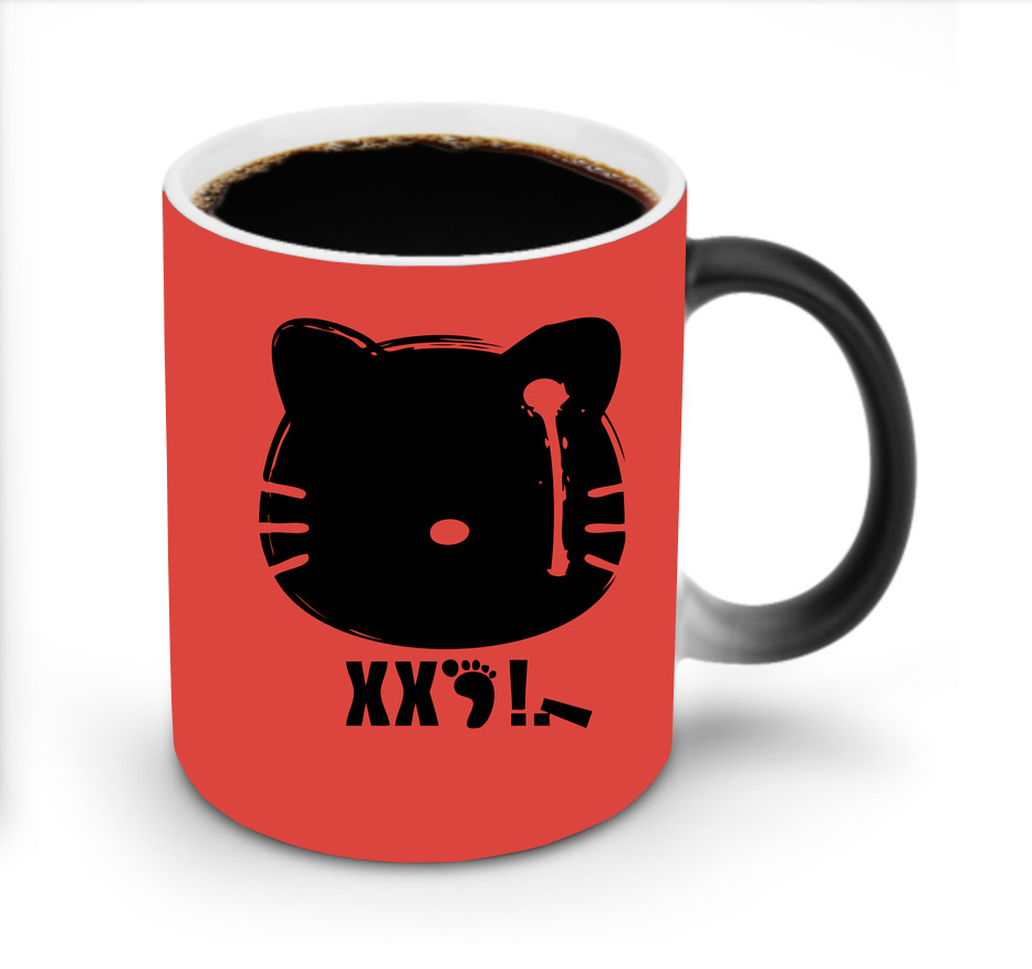 （画像用） Hello Kitty ハローキティ 温度変色マグカップ