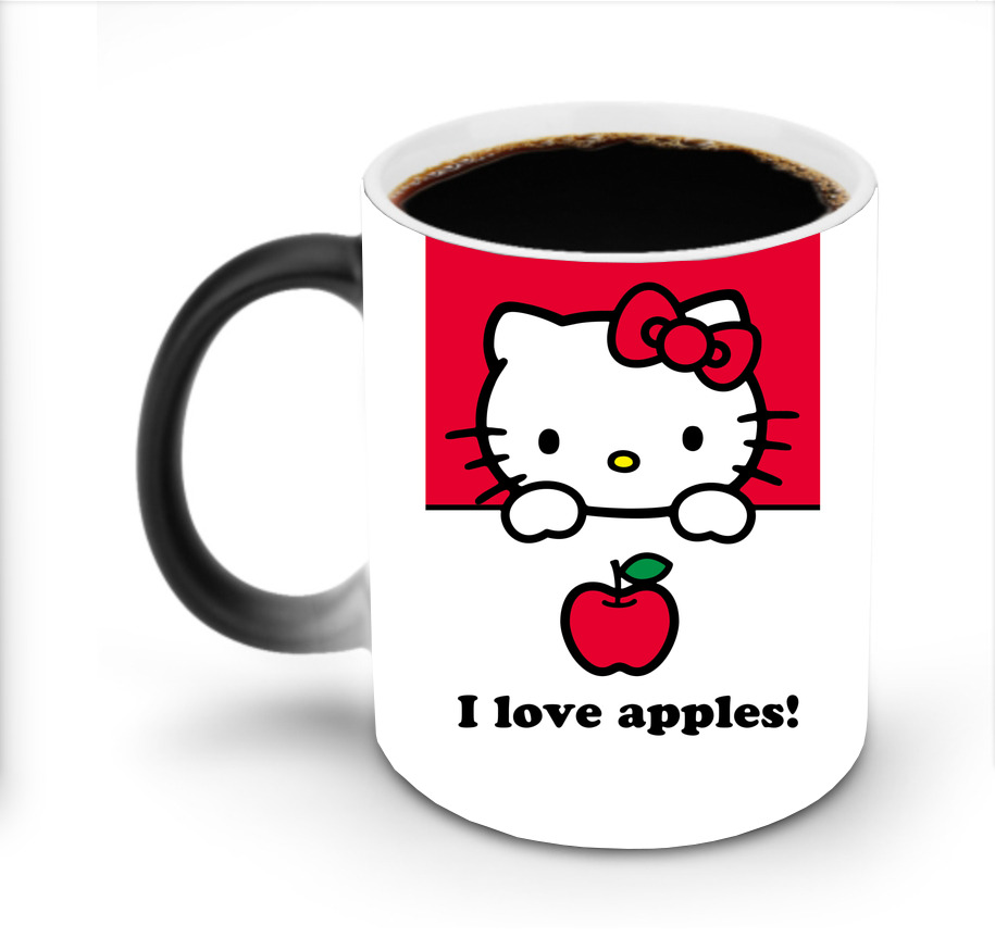 （画像用） Hello Kitty ハローキティ 温度変色マグカップ