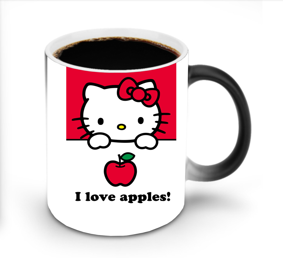 （画像用） Hello Kitty ハローキティ 温度変色マグカップ