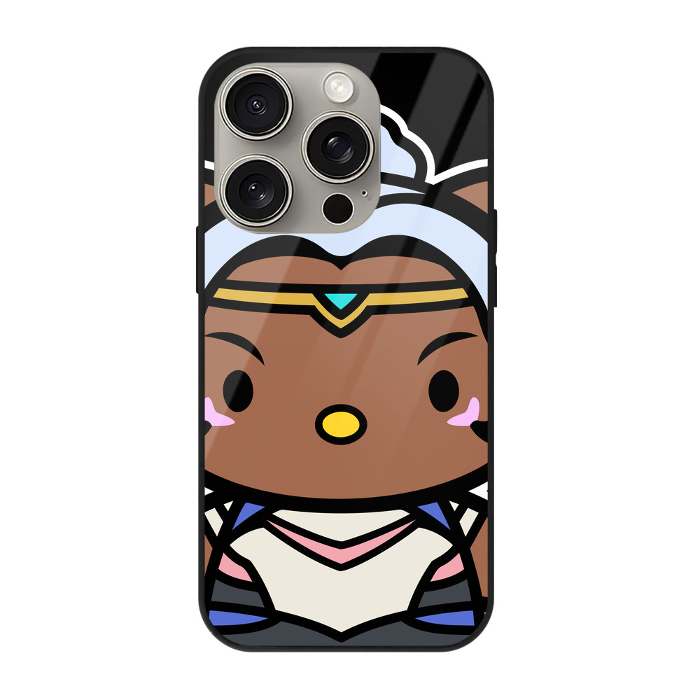 （画像用） Hello Kitty ハローキティ 【iPhone15Pro対応】スマホケース 耐衝撃＆黄変防止 背面ガラス