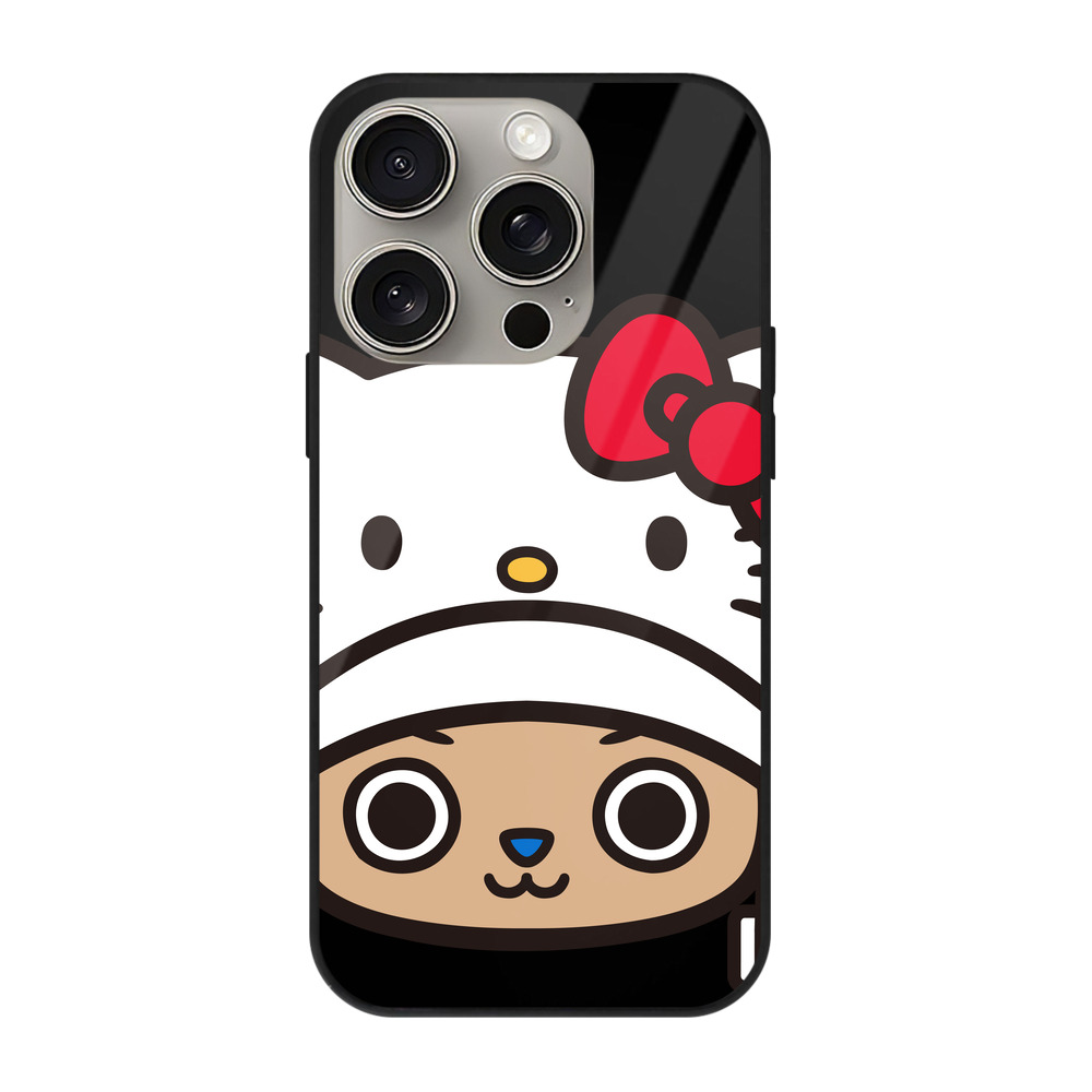 （画像用） Hello Kitty ハローキティ 【iPhone15Pro対応】スマホケース 耐衝撃＆黄変防止 背面ガラス